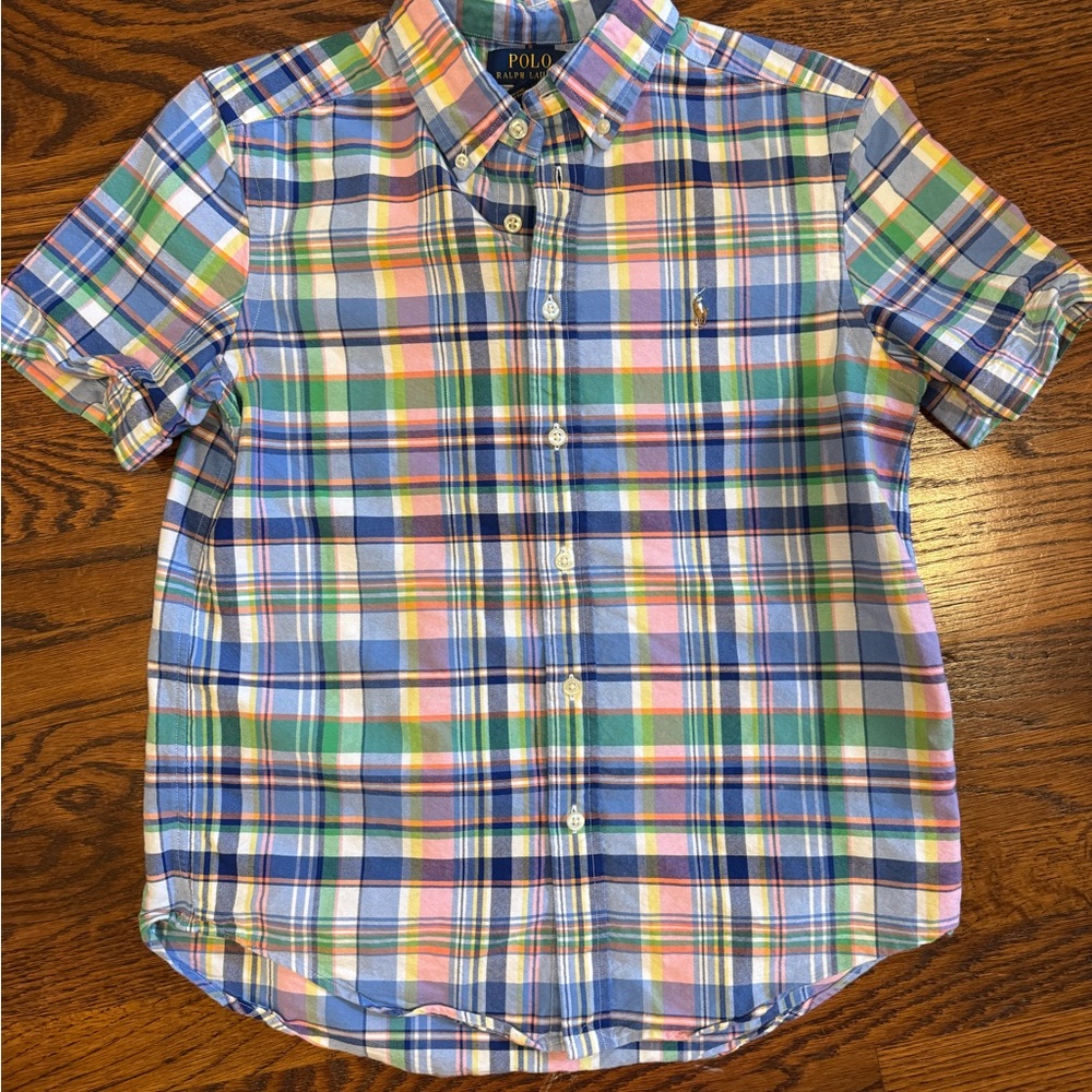 Polo by Ralph Lauren Kids Colorful Plaid Button-Down Shirt